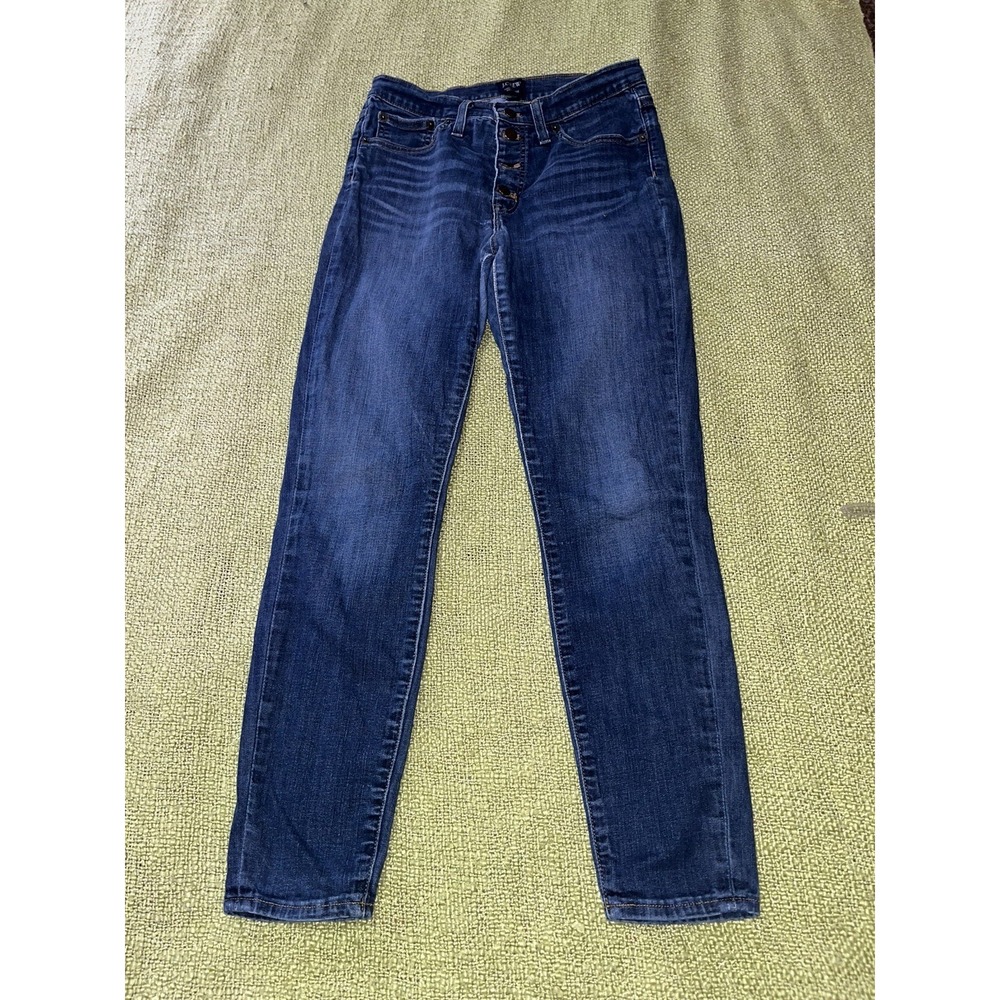 J. Crew High Rise Skinny Jeans Women's Size‎ 28 Dark Wash Denim